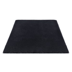 Artiss 200x290cm Black Shaggy Rug - Luxurious High-Pile Polyester, Anti-Slip Backing, Cushioned Comfort, Easy Care