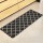Artiss Gina Non-Slip Kitchen Mat 45x120cm - PVC Floor Rug with 5mm Cushioning, Oil & Water Repellent, Black & White