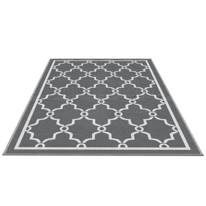Gardeon 152x244cm Reversible Outdoor Rug - Durable UV-Resistant PP Carpet for Patios, Camping & Beach Adventures