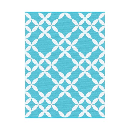 Gardeon 274x366cm Reversible Outdoor Rug - UV-Resistant, Easy-Clean, Lightweight PP Mat for Patio, Beach, Camping