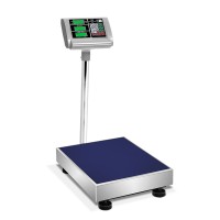 Emajin 300KG Digital Platform Scale - Stainless Steel, LCD, Waterproof Keyboard, Rechargeable Battery