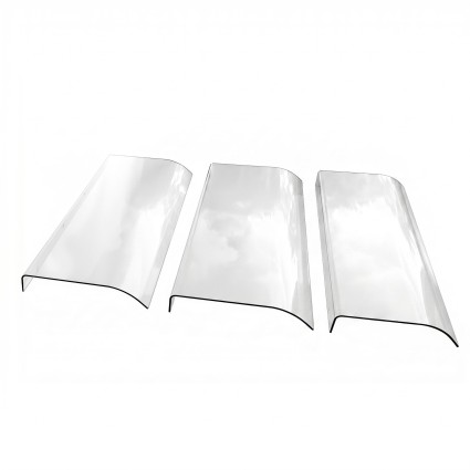 Instahut 0.4m x 3m Transparent PET Polycarbonate Window Door Awning UV Rain Resistant Modern Design (3m)