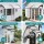 Instahut 0.8m x 2m Transparent Window Door Awning PC Panel Aluminium Bars Black Brackets UV Rain Resistant