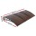 Instahut 1.5x3M Brown Awning Canopy, UV & Rain Resistant, PC Panel, Black Plastic Frame, Door/Window Cover