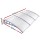 Instahut 1.5x3m Window Door Awning Canopy – Transparent UV Resistant PC Sheet, Grey Plastic Frame, Easy DIY Install