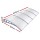 Instahut 1.5x4m Window Door Awning Canopy - Transparent PC Panel, Grey Frame, UV & Rain Resistant, Easy DIY Installation