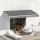Instahut Retractable 3x2M Grey Folding Arm Awning, UV-Resistant Polyester with Aluminium Frame, Manual Sunshade