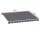 Instahut Retractable Folding Arm Awning Manual Sunshade 3.5m x 3m Grey UV Resistant Aluminium Frame 300gsm