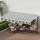 Instahut Retractable Folding Arm Awning Manual Sunshade 4.5m x 3m Grey White Aluminium Frame Polyester