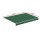 Instahut 5m x 3m Retractable Folding Arm Awning Manual Dark Green Powder-Coated Aluminium UV Resistant