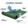 Instahut 5m x 3m Retractable Folding Arm Awning Manual Dark Green Powder-Coated Aluminium UV Resistant