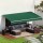 Instahut 5m x 3m Retractable Folding Arm Awning Manual Dark Green Powder-Coated Aluminium UV Resistant