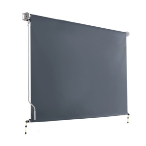 Instahut 3x2.5M Outdoor Retractable Awning - UV & Tear-Resistant Privacy Screen with Aluminium Frame & Hand Crank