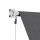 Instahut 2.1x2.1M Grey Retractable Pivot Arm Window Awning - UV-Resistant, Durable Aluminium & Polyester Shade