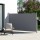 Instahut Side Awning 1.8x3M Grey Outdoor Retractable Privacy Screen UV Resistant Polyester and Steel Frame