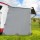 Weisshorn Caravan Privacy Screen End Wall 1.95 x 2.2M Grey, 180gsm PE, UV Sun Shade Awning, Water-Repellent, Re