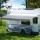 Weisshorn 14ft Caravan Awning Fabric - 18oz Vinyl, UV Protected, Water-Repellent, 395cm x 242cm, Easy Setup, Grey Fade