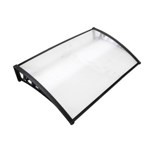 Instahut Transparent Awning 1x1.5m - Durable Polycarbonate Panel, UV Resistant, Easy Install, Modern Design