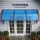 Instahut Window Door Awning 1x3m Blue UV Rain Resistant Aluminium Brackets PC Panel Stylish DIY Canopy