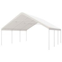 Instahut 6x6m Steel Carport Kit - Durable UV & Water-Resistant Shelter for Cars, Events, & Outdoor Spaces