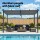 Instahut 3x4m Aluminium Frame Gazebo Pergola with Adjustable UV-Resistant Canopy, Water Resistant, Grey Outdoor Shelter