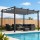 Instahut 3x4m Aluminium Frame Gazebo Pergola with Adjustable UV-Resistant Canopy, Water Resistant, Grey Outdoor Shelter
