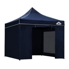 Instahut 3x3 Navy Pop Up Gazebo Marquee, 500D Oxford Fabric, UV & Water Resistant, Easy Setup, Adjustable Heights Instahut 3x3 Navy Pop Up Gazebo Marquee, 500D Oxford Fabric, UV & Water Resistant, Easy Setup, Adjustable Heights