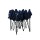 Instahut 3x3 Navy Pop Up Gazebo Marquee, 500D Oxford Fabric, UV & Water Resistant, Easy Setup, Adjustable Heights