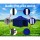 Instahut 3x4.5m Blue Pop Up Gazebo Tent – UV & Water Resistant, Durable Steel Frame, Adjustable Height, Easy Setup