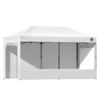 Instahut 3x6m Pop-Up Gazebo Marquee - 500D Oxford Fabric, UV & Water Resistant, Adjustable Height, Portable, White