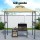 Instahut Beige Grill Gazebo 243x150x250cm - UV Resistant Steel Frame, Polyester Fabric, Hanging Hooks, Bottle Opener