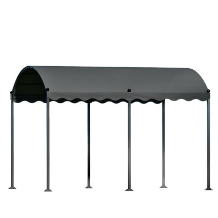 Instahut 4x3m Iron Art Gazebo Marquee - UV & Water-Resistant Outdoor Wedding Tent, Steel Frame, Easy Setup, Grey