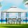 Instahut 3x3m Iron Art Gazebo - Elegant White Outdoor Wedding Tent, Water & UV Resistant, Easy Assembly, 1-Year Warranty