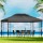 Instahut 4x3m Iron Art Gazebo Marquee – Elegant Grey, UV & Water-Resistant Tent for Outdoor Weddings & Events