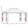 Instahut 4x3m Iron Art Gazebo – Elegant White Marquee for Outdoor Wedding, Party & Event | UV & Water Resistant