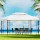 Instahut 4x3m Iron Art Gazebo – Elegant White Marquee for Outdoor Wedding, Party & Event | UV & Water Resistant