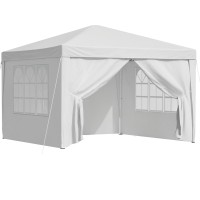 Instahut 3x3m Pop Up Gazebo Tent - White, Weather-Resistant, Steel Frame, Portable Canopy for Outdoor Events & Camping