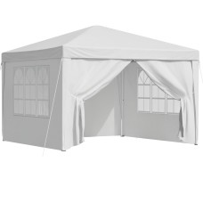 Instahut 3x3m Pop Up Gazebo Tent - White, Weather-Resistant, Steel Frame, Portable Canopy for Outdoor Events & Camping