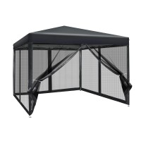 Instahut 3x3m Pop-Up Gazebo Marquee, UV & Water Resistant 210D Oxford Fabric, Mesh Walls, Portable & Adjustable Height
