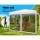 Instahut 3x3m Pop-Up Gazebo Marquee Tent - UV Resistant, Waterproof, with Mesh Walls and Adjustable Height, White