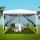 Instahut 3x3m Pop-Up Gazebo Marquee Tent - UV Resistant, Waterproof, with Mesh Walls and Adjustable Height, White
