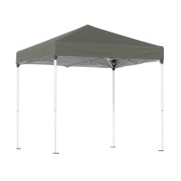 Instahut 2x2m Outdoor Gazebo, Grey - UV & Water-Resistant, Steel Frame, 3 Height Levels, Easy Setup, Carry Bag Included