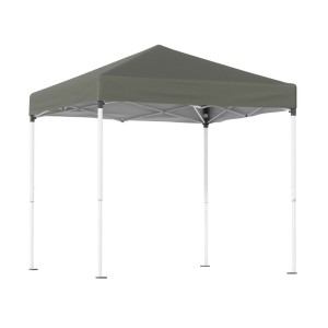 Instahut 2x2m Outdoor Gazebo, Grey - UV & Water-Resistant, Steel Frame, 3 Height Levels, Easy Setup, Carry Bag Included