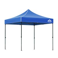 Instahut 3x3m Blue Pop-Up Gazebo with Base Pods - UV & Water Resistant, 3 Heights, Quick Set-Up for Outdoor Events