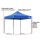 Instahut 3x3m Blue Pop-Up Gazebo with Base Pods - UV & Water Resistant, 3 Heights, Quick Set-Up for Outdoor Events