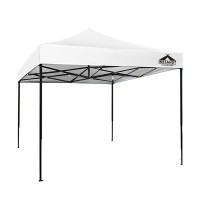 Instahut 3x3m Pop Up Gazebo with Base Pods, White - Durable 500D Oxford, UV Resistant, Easy Setup, Ideal for Events