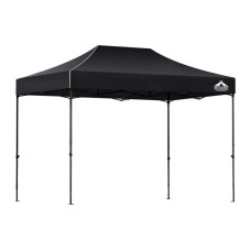 Instahut 3x4.5m Pop Up Gazebo Tent, 500D Oxford Fabric, UV & Water Resistant, Includes Base Pods, Black, Easy Setup