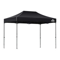 Instahut 4.5x3m Pop Up Gazebo, Black - Durable 500D Oxford Fabric, UV & Water Resistant, Adjustable Height, Easy Setup