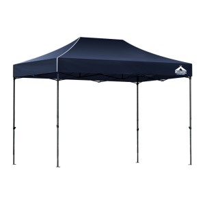 Instahut 3x4.5m Pop Up Gazebo with Base Pods - Durable PU-Coated Oxford Fabric, UV & Water Resistant, Navy Blue