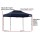 Instahut 3x4.5m Pop Up Gazebo with Base Pods - Durable PU-Coated Oxford Fabric, UV & Water Resistant, Navy Blue
